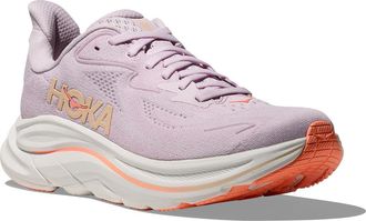 Hoka One One Clifton 10 Running Shoe in Lilac Cream /Tangerine Glow at Nordstrom, Size 10.5