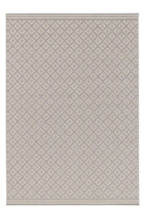 AFK Living Alfombra interior y exterior gris 160 x 230 cm