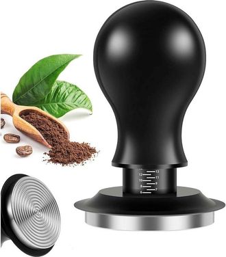 OEM Prensador De 51 Mm, Prensador De Caf&eacute; Con Base Ondulada De Acero Inoxidable, Control De Presi&oacute;n, Prensador De Espresso Para Set De Barista