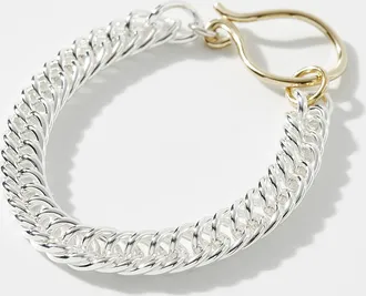 Beatriz Palacios Womens Hook large two-tone bracelet