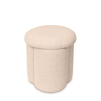 Koketto Home Puff tapizado en beige