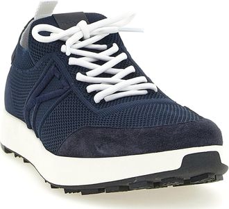 Kiton Technical Cotton Sneaker - Navy