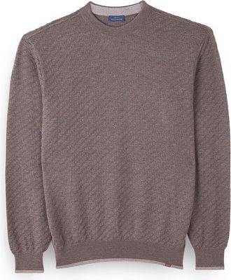 Paul & Shark Merino Extrafine wool crewneck sweater, Man, Falcon, Size: XXL