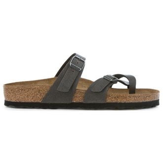 Birkenstock Mayari Birko-Flor Womens Sandals - Pull Up Anthracite - Size:UK 4.5