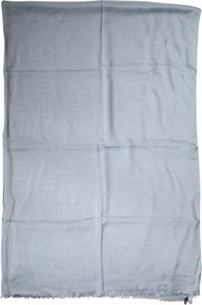 Dolce & Gabbana Light Blue Cashmere Knitted Womens Shawl