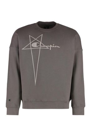 Rick Owens Grey Crew Neck Sweatshirts