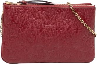 Louis Vuitton Pre-owned Cross Body Bags, female, Red, Size: ONE SIZE Pre-owned Double Zip Pochette