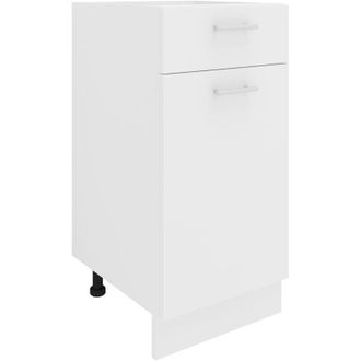 ebuy24 Gabinete De Cocina Vcm Dimensiones Aprox. Al. 82 X An. 40 X P. 46 Cm Gabinete Inferior Con Caj&oacute;n Muebles De Cocina - Esilo (blanco / Roble Sonoma)