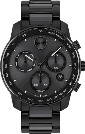 Movado Bold Verso Chronograph Quartz Black Dial Mens Watch 3601103