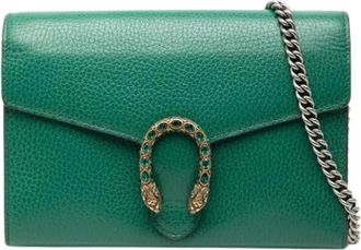 Gucci Pre-owned Cross Body Bags, female, Green, Size: ONE SIZE Pre-owned Vintage Crossbody Bag