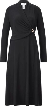 Joseph Ribkoff Wikkeljurk met Kettingdetail - Dames - Casual kleedjes - Zwart - XS - Kleedjes