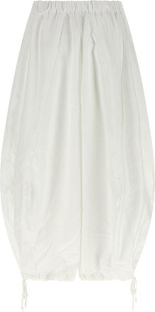 Comme Des Gar&ccedil;ons Womens White Polyester Casual Pants