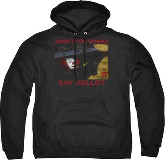 Gildan It 1990 Hello Adult Pull Over Hoodie / Hooded Sweatshirt