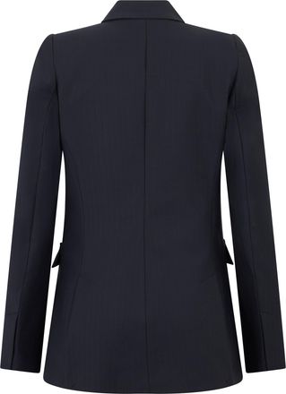 Pinko Womens Striped Jacket Deep Navy Polyester Blazers