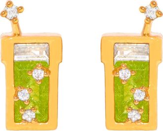 Girls Crew Matcha Stud Earrings in Gold at Nordstrom