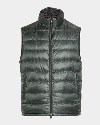 Herno Men & apos;s Cotton-Cashmere Puffer Vest