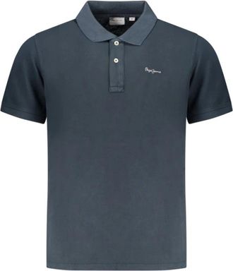 Pepe Jeans London Polo met korte mouwen - Heren - Polos - Blauw - M - Katoen - Tops