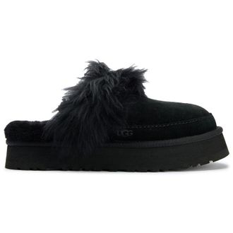 UGG Womens Ugg Disquette Chalet Slippers - Black Suede - Size UK 5