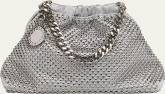 Stella McCartney Falabella Small Rhinestone Mesh Top Handle Bag