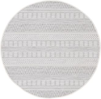 Carpetfine Teppich »Boho 100« rund 4 mm Höhe robustes Flachgewebe, Sisal Optik, UV-beständig, Aussenbereich