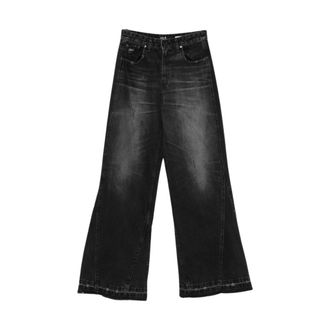 Lois Jeans, Dames, Zwart, W28, Katoen, Iois Wide Jeans