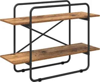 vidaXL Estanter&iacute;a 2 Niveles 100 X 35 X 70 Cm Pb Madera De Roble Vidaxl