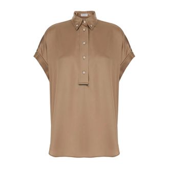 Brunello Cucinelli Mujer, Blusas y Camisas, Marr&oacute;n, Talla: S