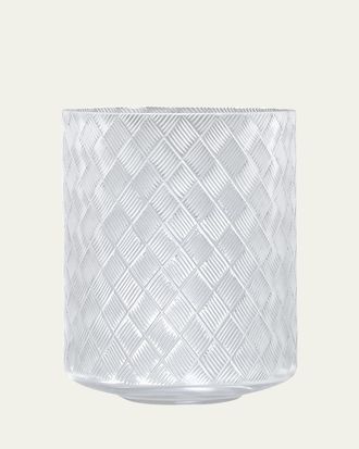 Labrazel Basket Weave Wastebasket
