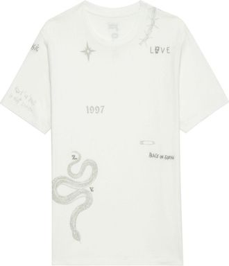 Zadig&Voltaire T-shirt con stampa grafica - Bianco