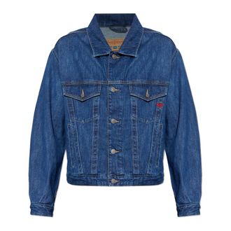 Diesel Heren, Jassen, Blauw, Maat: XL Denim