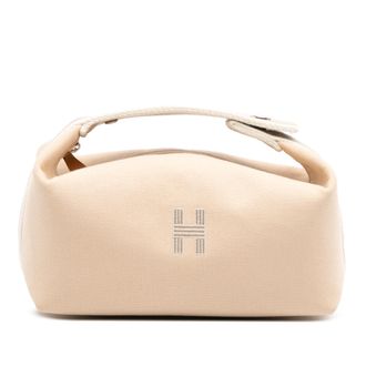 Hermès Pre-owned Womens Canvas Top Handle Handbag - Cream Textile - One Size