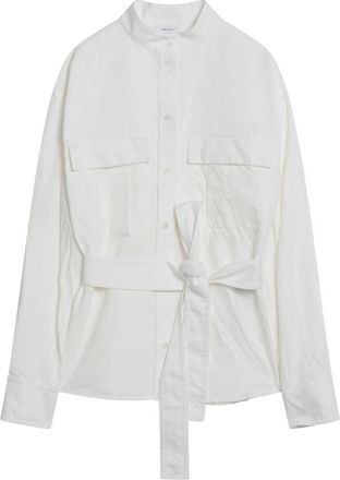 Ferragamo Lange mouwen overhemd - Dames - Overhemden - Wit - S - Overhemden