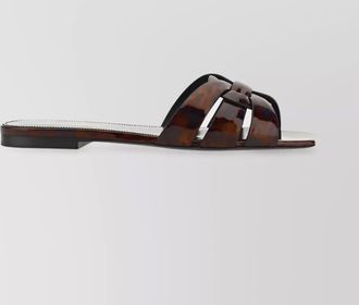 Saint Laurent patent leather slides