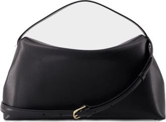 Toteme T Lock Top Handle Bag Black
