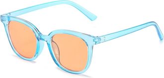 Generic Outdoor Mens Commuter Sunglasses Womens Vacation Driving Sun Glasses(Blue)