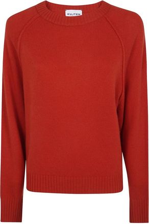 Kujten Cashmere Truien - Dames - Cashmere truien - Rood - S - Truien & Vesten