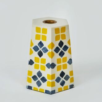 Mela Artisans Marigold Mosaic Inlay Candleholder at Nordstrom