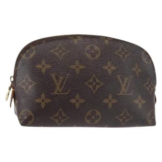Louis Vuitton Pre-owned Canvas Pouch - Dames - Vintage Mini Tas - Bruin - ONE Size - Vintage