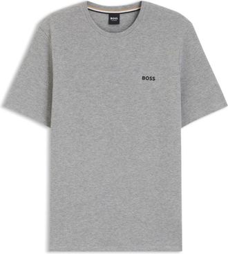 BOSS Cotton-blend pajama T-shirt with embroidered logo