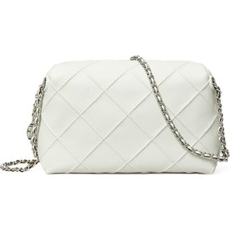 Tory Burch Fleming Soft Leather Crossbody Bag in Blanc at Nordstrom