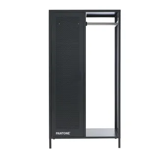 Pantone armario de metal gris antracita con espacio para colgar h145cm