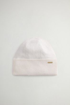 Woolrich donna Berretto in puro cashmere Bianco Taglia S