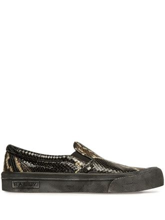 Bally Santa Ana sneakers - men - Goat Skin/Rubber/Calf Leather - 40.5 - Brown