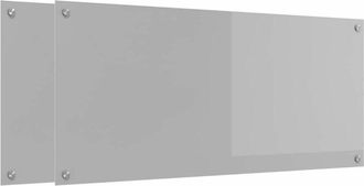 vidaXL Salpicadero De Cocina 2 Pcs Gris Claro 110 X 50 Cm Vidaxl