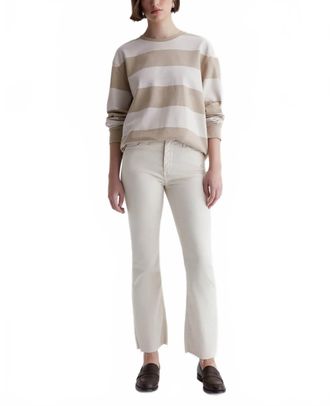AG - Adriano Goldschmied Farrah High-Rise Cropped Bootcut Jean In Opal Stone