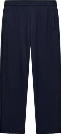 Emporio Armani Broeken, Heren, Blauw, M, Jersey Piqu&eacute; Travel Essential Broek