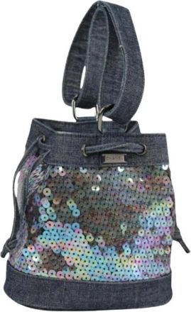 Chanel Pre-owned Nylon handbags - Dames - Vintage Tas - Blauw - ONE Size - Nylon - Vintage