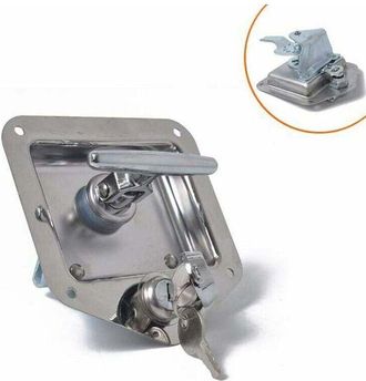 OEM Cerradura Antirrobo En Forma De T De Acero Inoxidable Para Remolque De Caravana, Autocaravana, Caravana, Cami&oacute;n, Autocaravana, Coche Patrulla