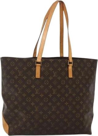 Louis Vuitton Tweedehands Canvas Louis Vuitton tassen - Dames - Vintage Shopper - Bruin - ONE Size - Leer - Vintage