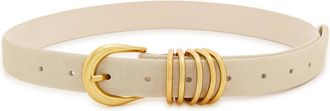 D&eacute;hanche Hollyhock Suede Belt - Beige - XS